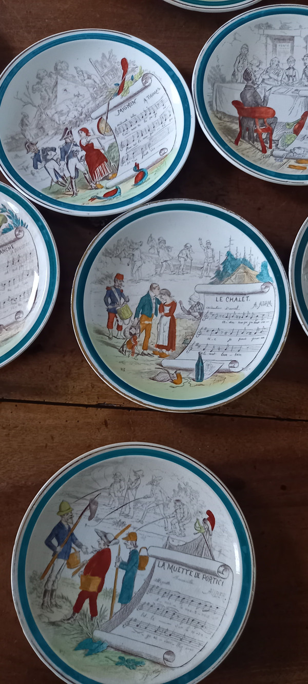 Musikplatten von Creil Montereau XIX