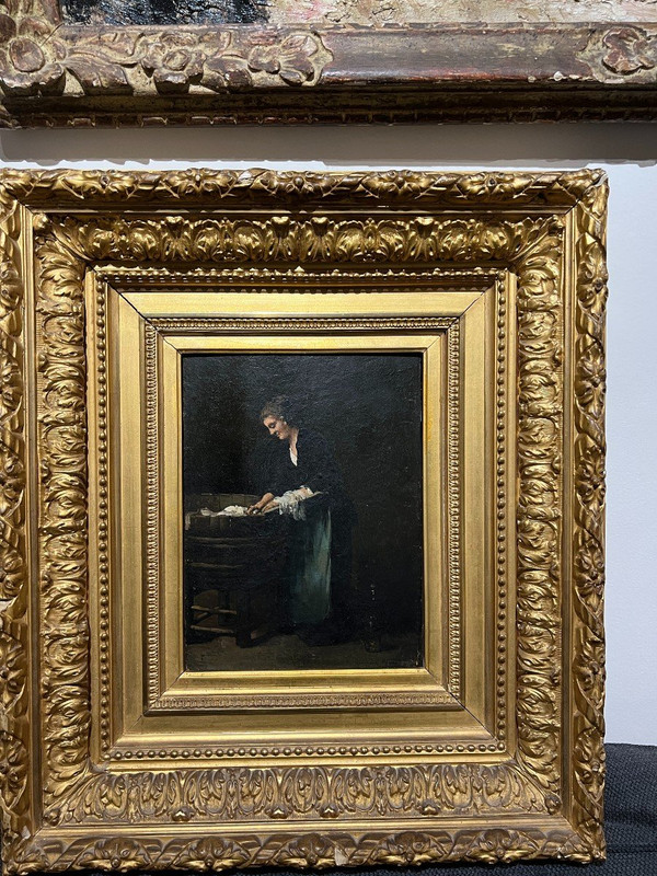Germain Théodule Clément Ribot (1845-1893) - La Blanchisseuse, Circa 1880