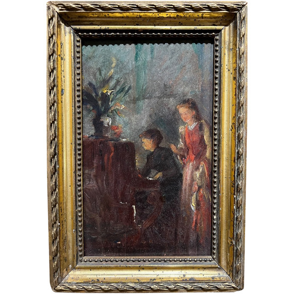 Eloi-noël Béraud (1875-1957) (Marc Aldine) – Klavierunterricht, um 1900