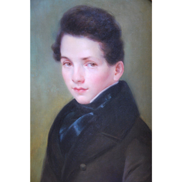 Portrait d'un Jeune Homme à La Redingote XIXe siècle