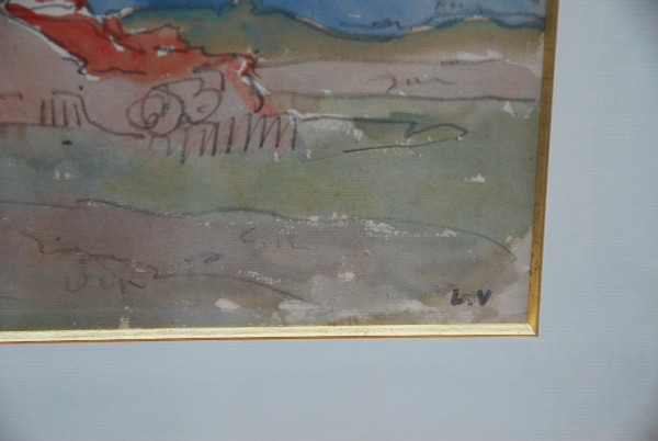 Disegno ad acquerello di Louis Valtat