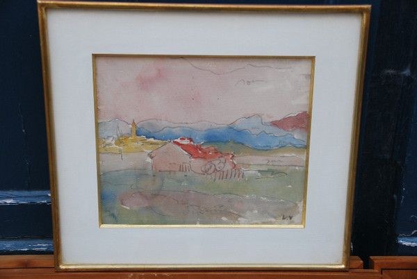 Disegno ad acquerello di Louis Valtat