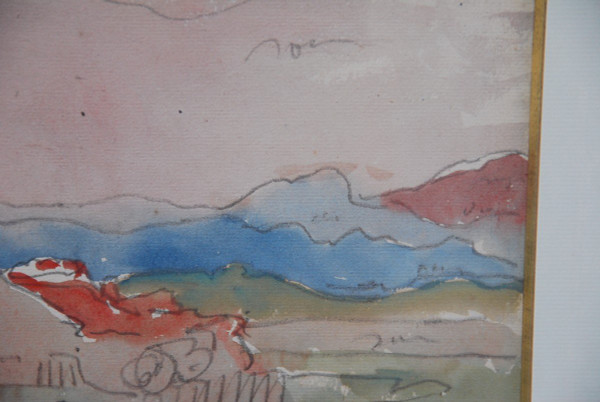 Disegno ad acquerello di Louis Valtat