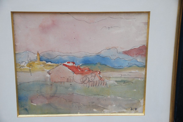 Disegno ad acquerello di Louis Valtat