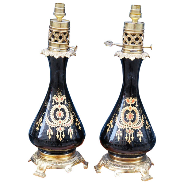 Coppia Di Lampade D'epoca Napoleone III