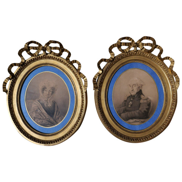 Ritratti di Joseph Louis Anaclet de Rouvroy e di sua moglie Robertine Joseph Lecomte du Bus