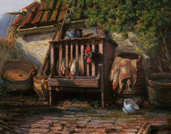 Gerhardus MEIJER, Aia con galline