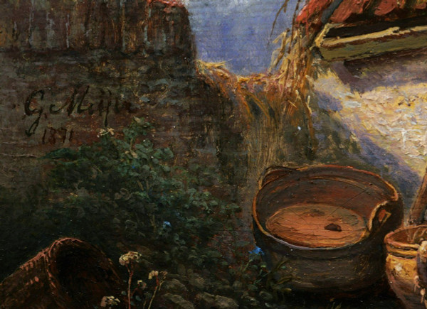 Gerhardus MEIJER, Aia con galline