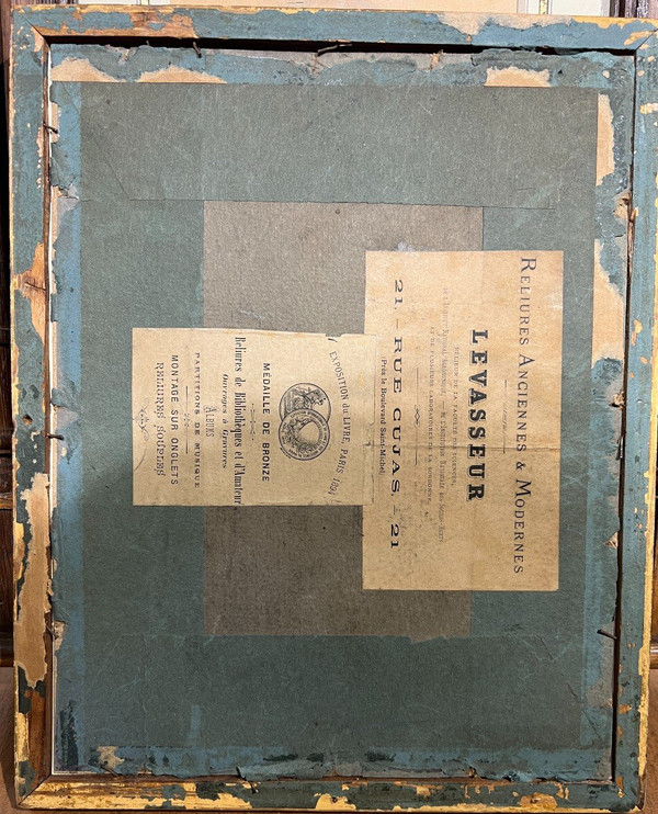 Französische Schule um 1900 - Pariser Garten, Monogramm A