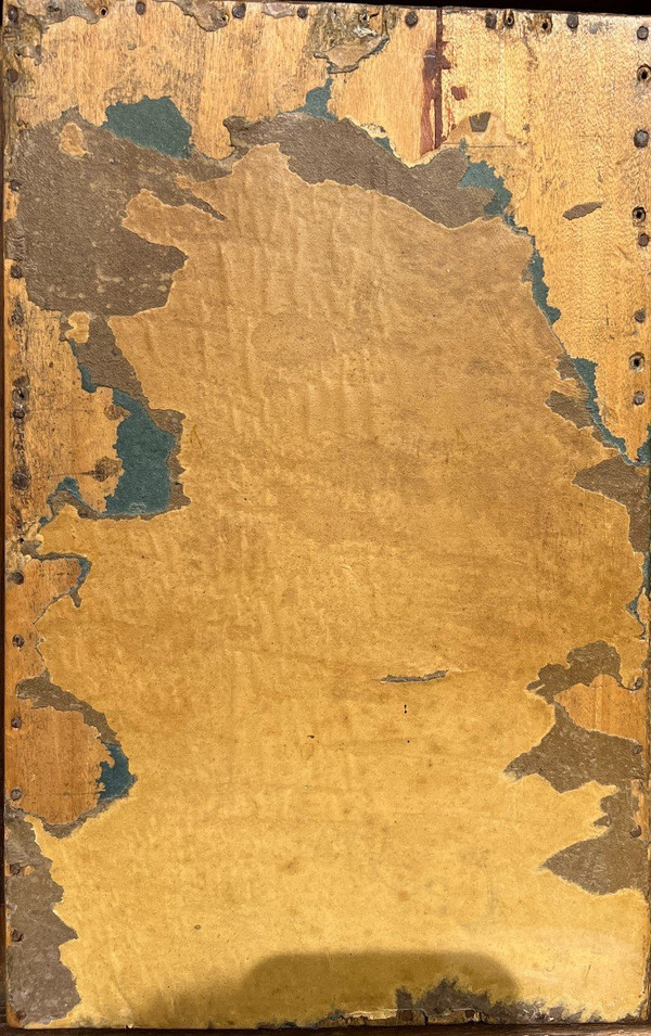 Desnoyer (xix-xx) - Pêcheurs à l'Antique - Polychrome Wax Bas Relief, 1909