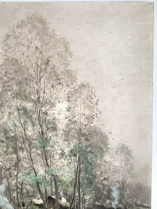 Marie-Joseph Clavel dit IWILL (1850-1923) - Pair of drawings 1890 - Landscape