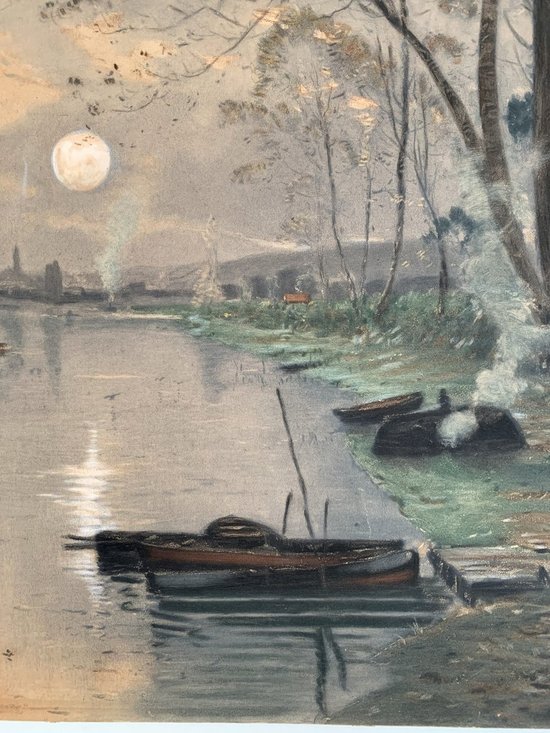 Marie-Joseph Clavel dit IWILL (1850-1923) - Pair of drawings 1890 - Landscape