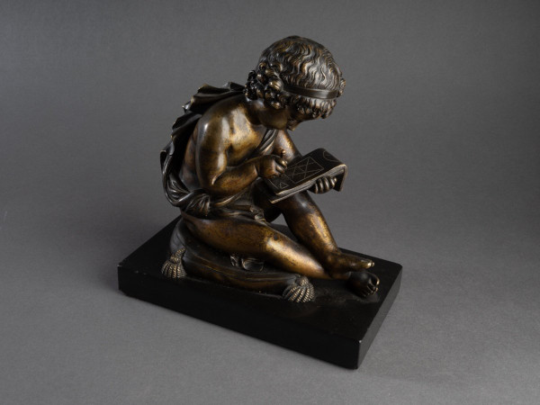 Bronzo raffigurante l'allegoria della geometria, XIX secolo