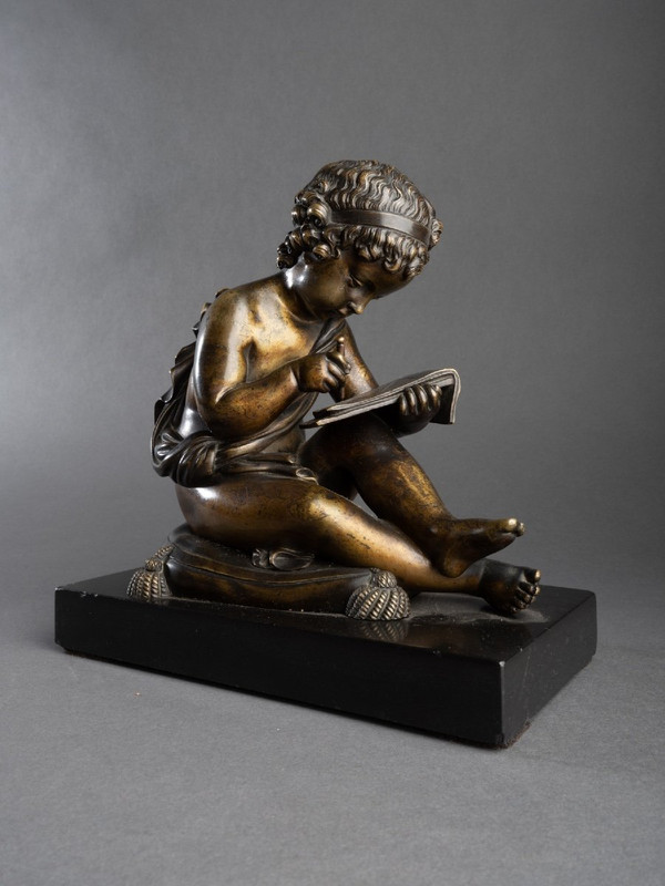 Bronzo raffigurante l'allegoria della geometria, XIX secolo