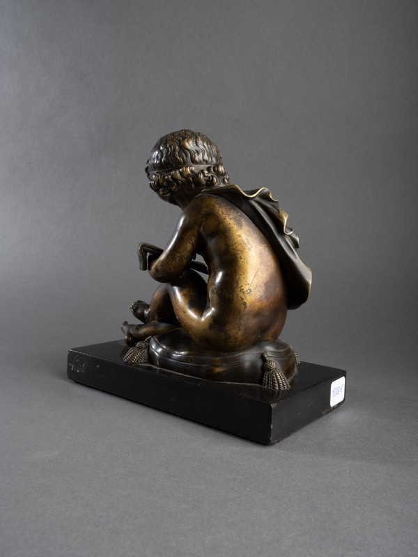 Bronzo raffigurante l'allegoria della geometria, XIX secolo