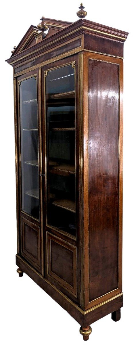 Libreria in Mogano Stile Luigi XVI Epoca Ottocentesca