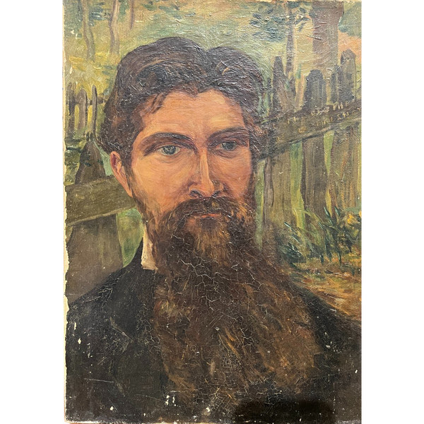 Late 19th Century French School - Portrait of a Man - The Philosopher La Fresnay
