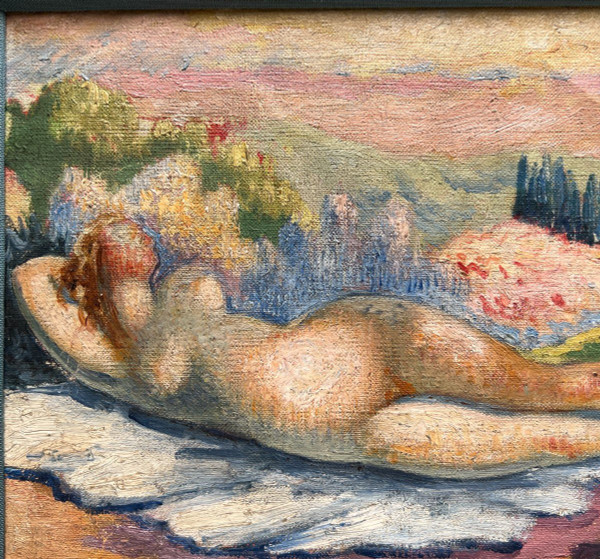 Scuola francese del primo Novecento - Nudo cubista