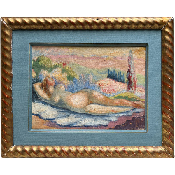 Scuola francese del primo Novecento - Nudo cubista