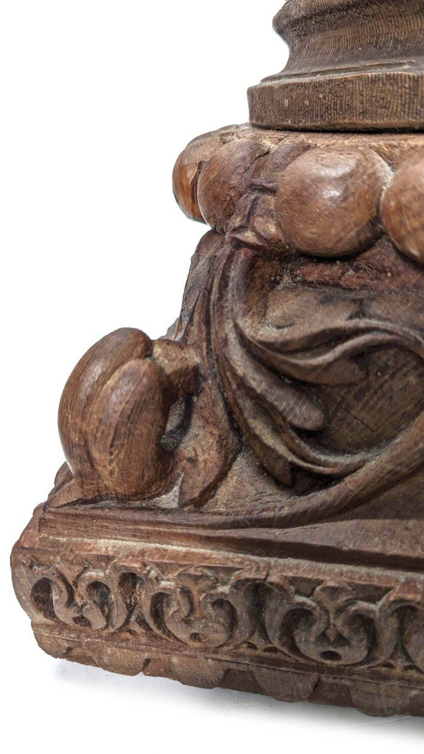 "groupe En Terre Cuite De Clodion  La Jeune Fille Et Le Faune, Sur Socle En Bois Sculpté