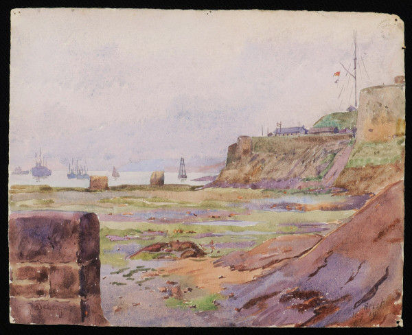 André Alfred DEBERGUE, Blick auf die Rade de Brest