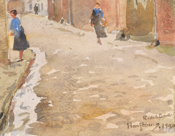André Alfred DEBERGUE, Rue de la Bavole à Honfleur