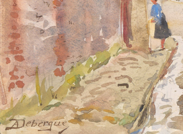 André Alfred DEBERGUE, Rue de la Bavole à Honfleur