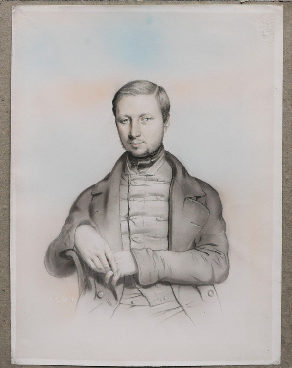 Jean-Pierre VALLET, Portrait of the printer Pierre Martial PLACE
