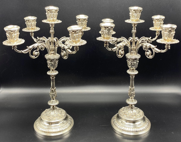 STERLING SILVER CANDELABRAS