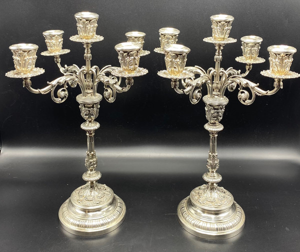 STERLING SILVER CANDELABRAS