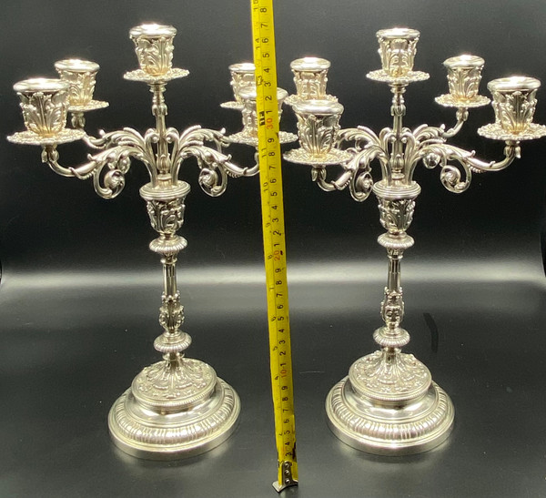 STERLING SILVER CANDELABRAS
