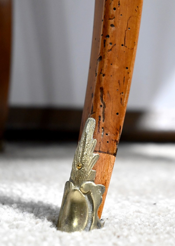 Petite Table Chiffonnière en Bois de Rose et Noyer, style Louis XV – 2ème Moitié XIXe