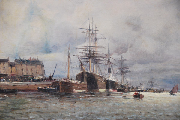 Vue De Rouen, Huile Signée De Letellier