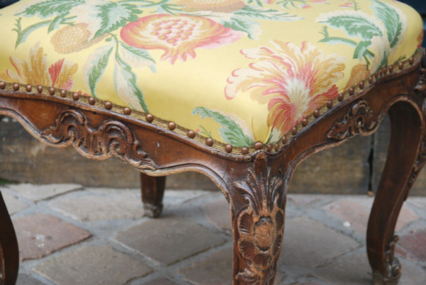 Stool Lous XV Italian 18th century