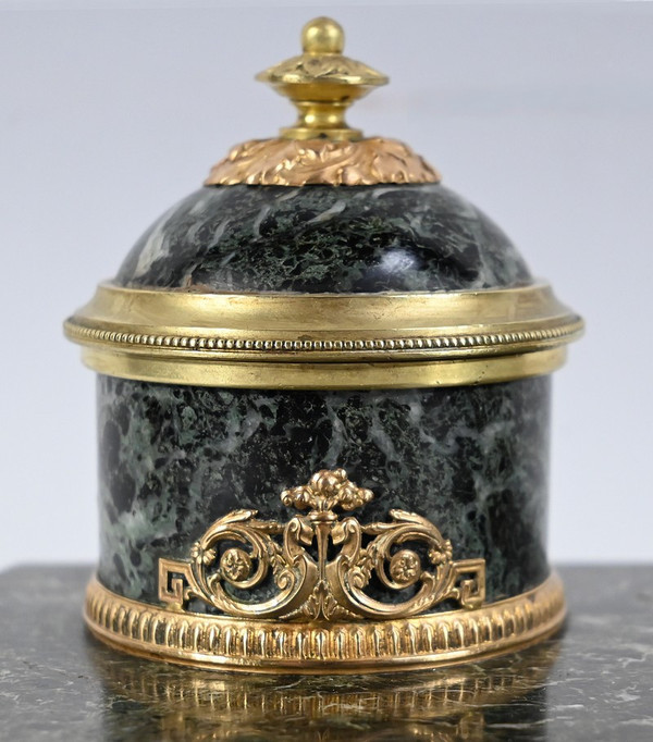 Encrier en Marbre et Bronze, style Empire – 1ère Partie XIXe