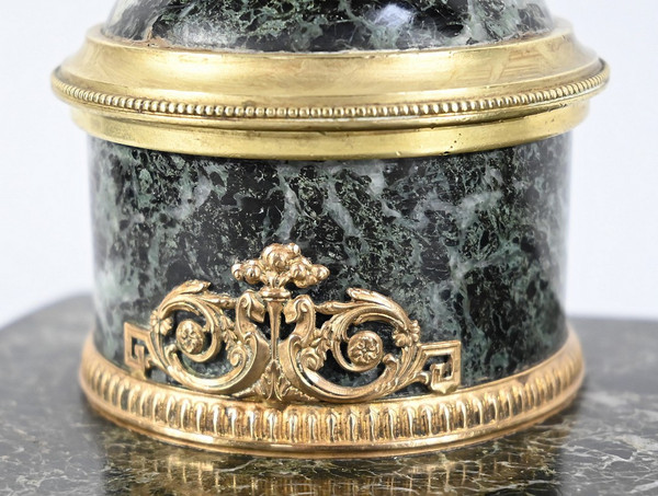Encrier en Marbre et Bronze, style Empire – 1ère Partie XIXe