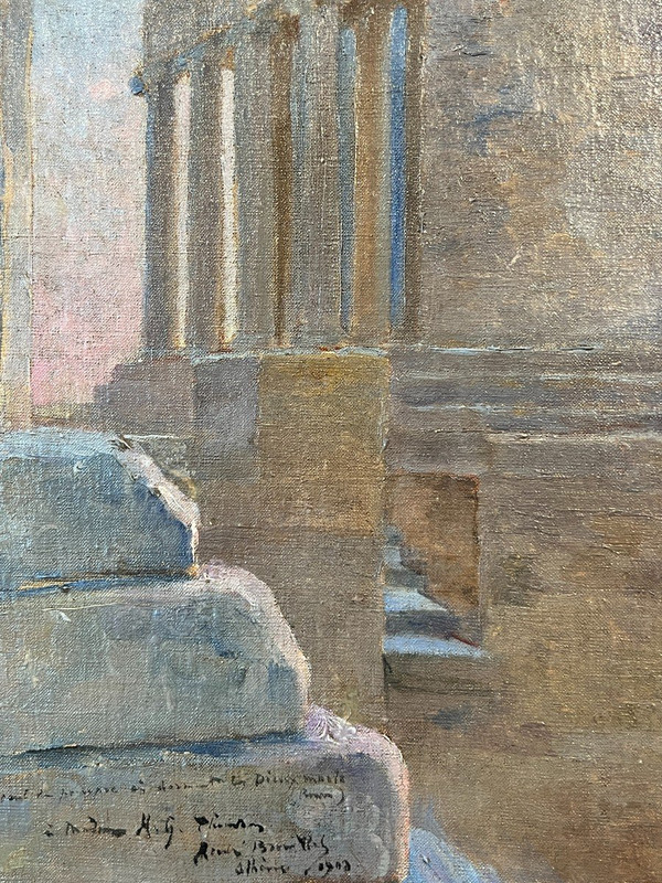 André Brouillet (1857–1914) – Athen, die Akropolis in der Abenddämmerung, 1903