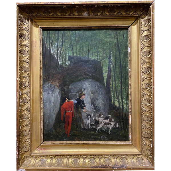 Hermann Von Kaulbach (1846-1909) - The Valet Of Dogs And The Horn Bell - Vènery