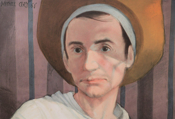 Michel CIRY, Autoportrait au chapeau