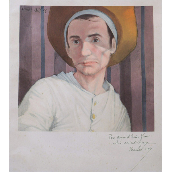 Michel CIRY, Autoportrait au chapeau