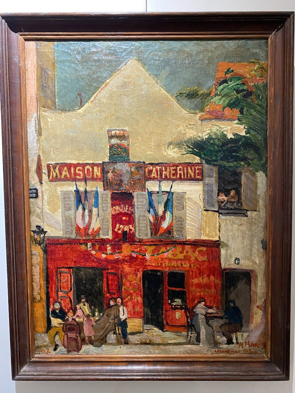 Anselmo Bucci (1887-1955) - Montmartre, Mother Catherine, Place Du Tertre, 1912