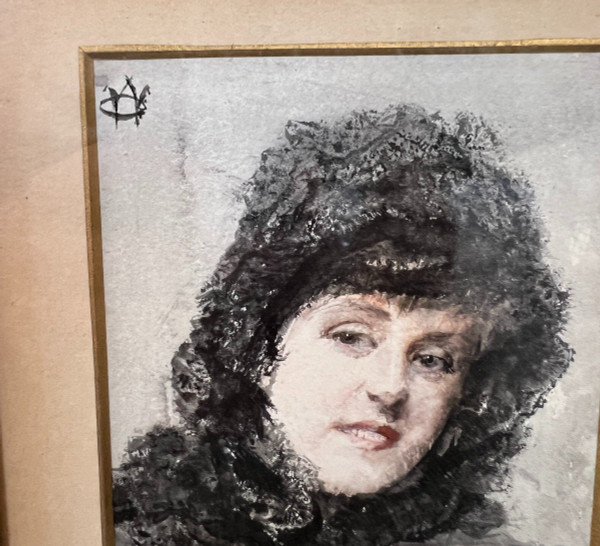 Walter Frederick Osborne (1859-1903) - Portrait De Femme Impressionniste - Ecole Irlandaise