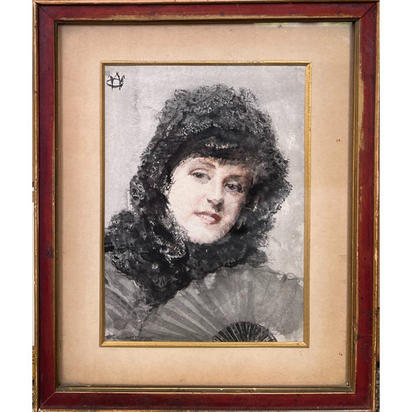 Walter Frederick Osborne (1859-1903) - Portrait De Femme Impressionniste - Ecole Irlandaise