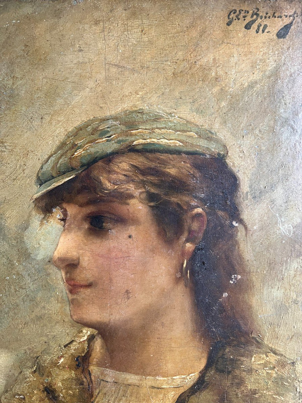 Georges Lucien Boichard (xix-xx) - Porträt einer Frau, 1881