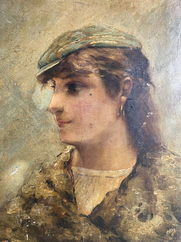 Georges Lucien Boichard (xix-xx) - Porträt einer Frau, 1881