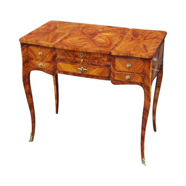 Frisiertisch aus Furnier, Louis XV, 18. Jahrhundert