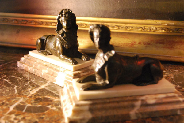 Pair Of Sphinges Paperweight Regency Period Early Eighteenth