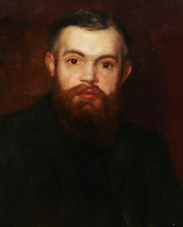 Henry BRÉMOND, Porträt eines sitzenden Mannes (GROSSES FORMAT)