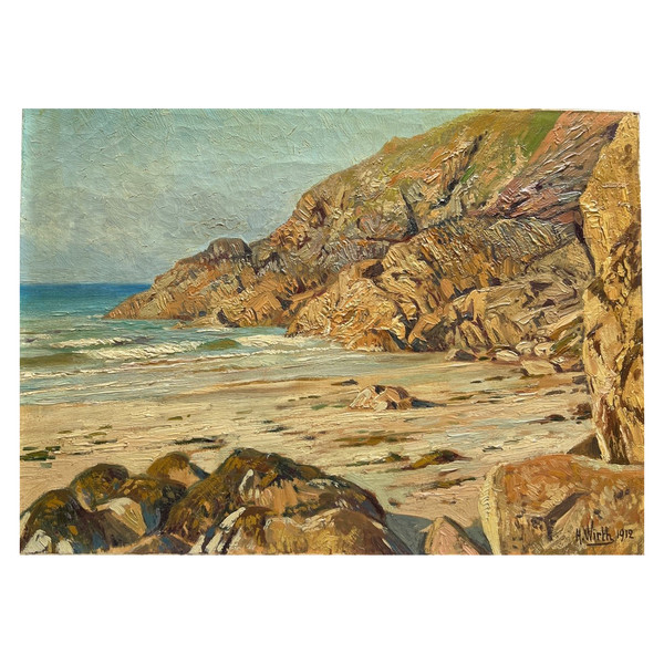 Prosper Henri Wirth (1869-1947) - Costa Bretonne, 1912