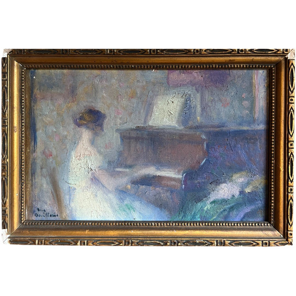 René Léon Marie Devillario (1874-1942) - The Pianist, Circa 1900